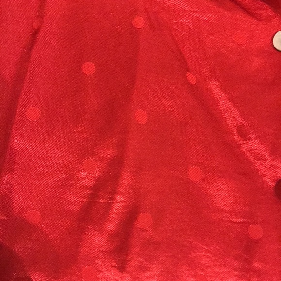 Victoria’s Secret NWT - red long pj set - size Large - red and white with dots - Picture 6 of 10